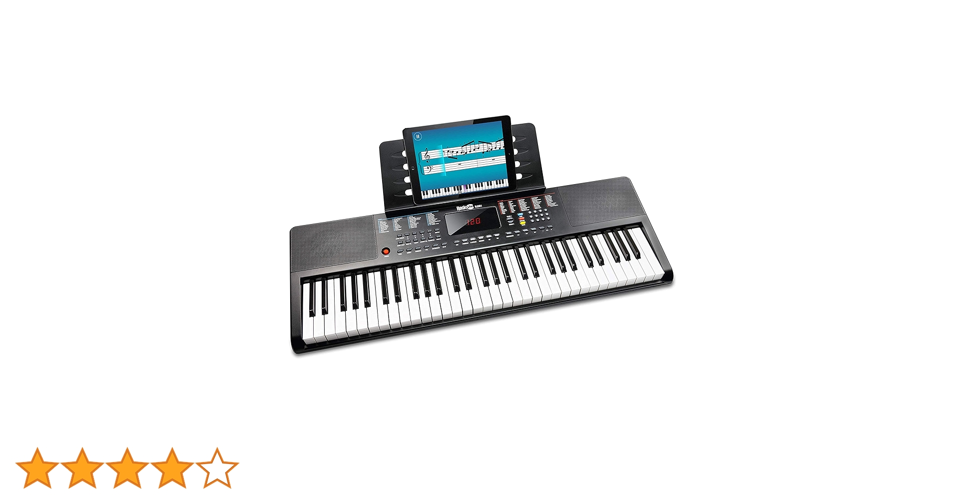 【美品】 ロックジャム 61鍵 電子 キーボード RJ361 電子ピアノ Amazon.co.jp: RockJam 61鍵 電子キーボード RJ361 【電源